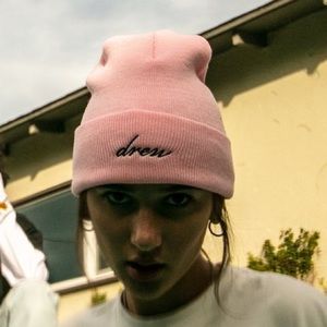 Drew House Script Rob Beanie Pink 